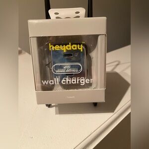 Heyday Dual USB-C Wall Charger in White 2 ports